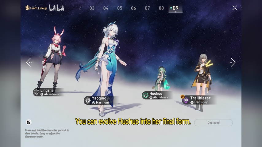 Recommended team composition