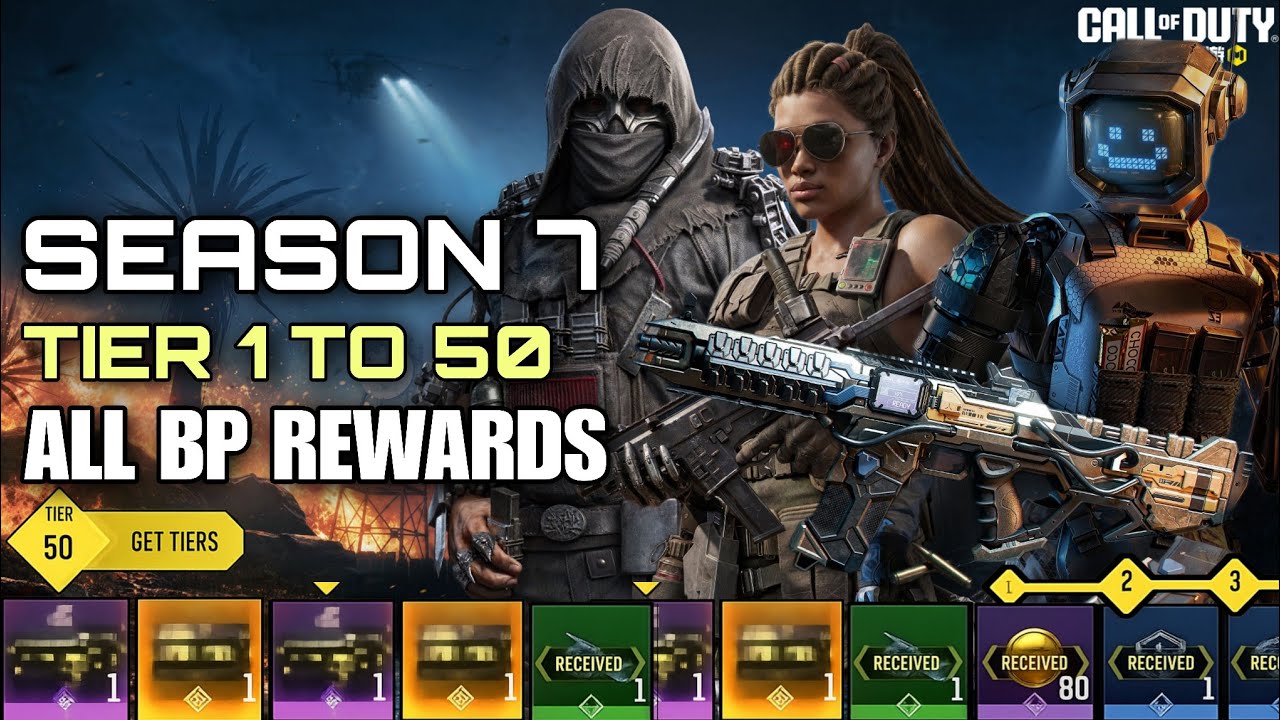 Call of Duty Mobile Battle Pass progression screen showing tier 50 unlock