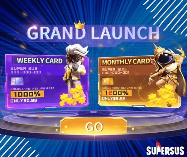 SuperSus 金星與通行證首次儲值優惠畫面