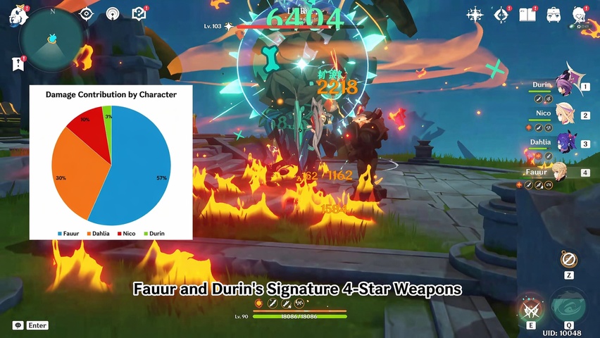 Magus team combat snapshot