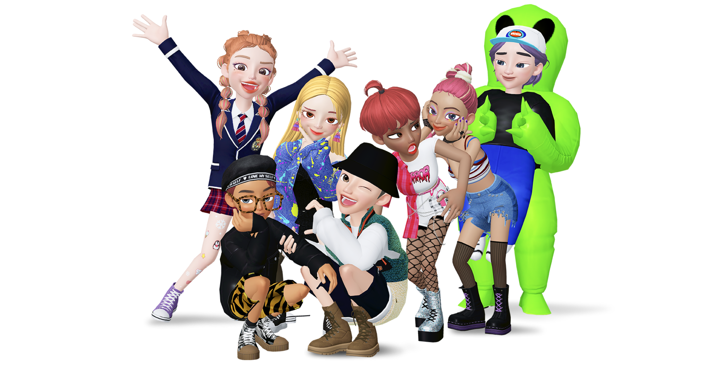 ZEPETO कस्टम वर्ल्ड के अंदर अवतार ट्रांसफॉर्मेशन आइटम्स का प्रीव्यू