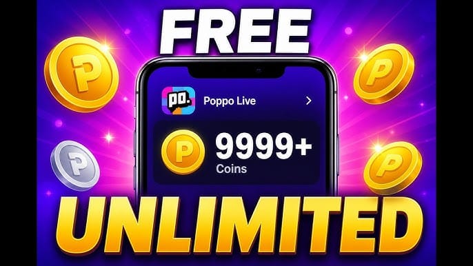 دليل فتح قفل إحالة عملات Poppo Live