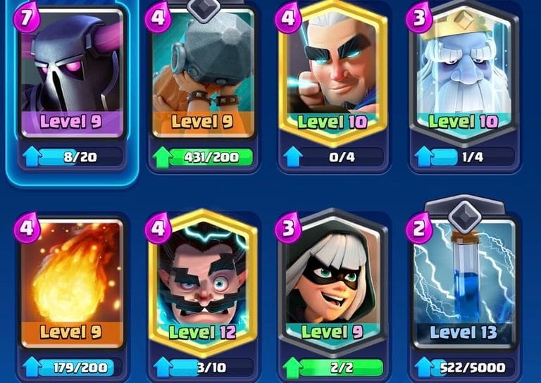 Tabel perbandingan arketipe deck Barbarian Barrel Clash Royale teratas