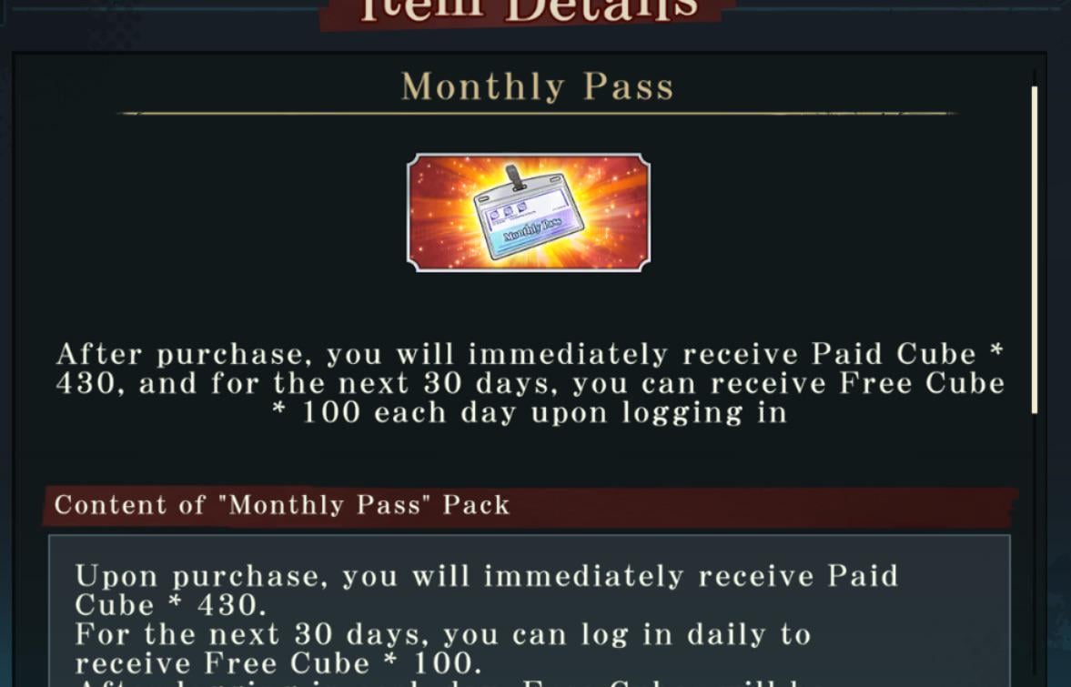 Interface de devises Jujutsu Kaisen Phantom Parade séparant Free Cubes et Paid Cubes