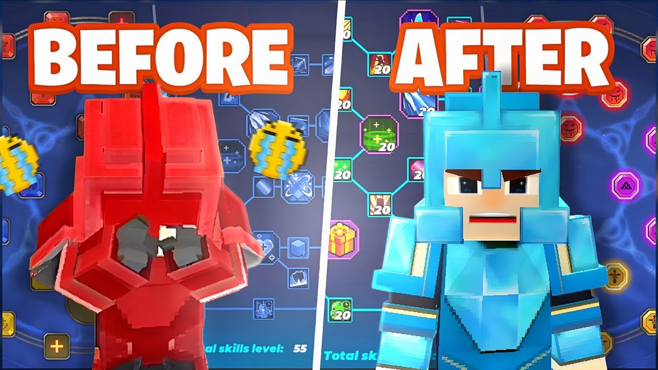 Blockman Go Bed Wars rune slot interface displaying locked slots and upgrade options