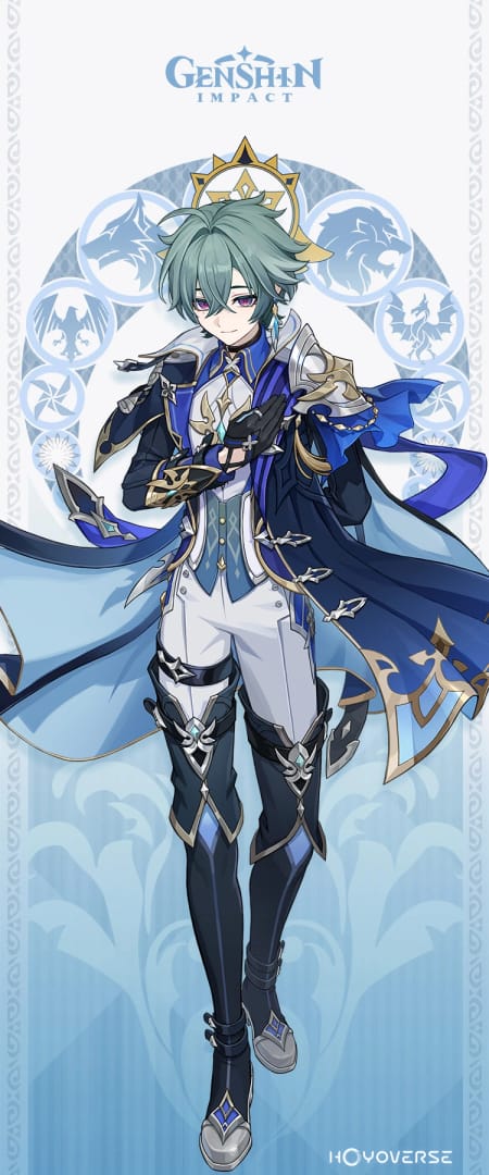 Genshin Impact Lohen Cryo Polearm captură de ecran personaj