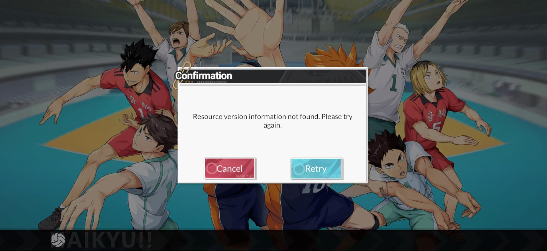 Haikyu!! Fly High 服务器和地区下拉菜单对比