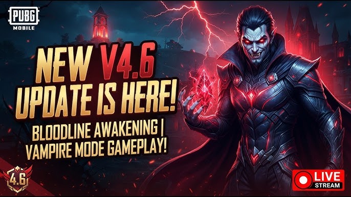 أسلوب اللعب بطابع مصاصي الدماء في الإصدار 4.6 صحوة سلالة الدم من PUBG Mobile