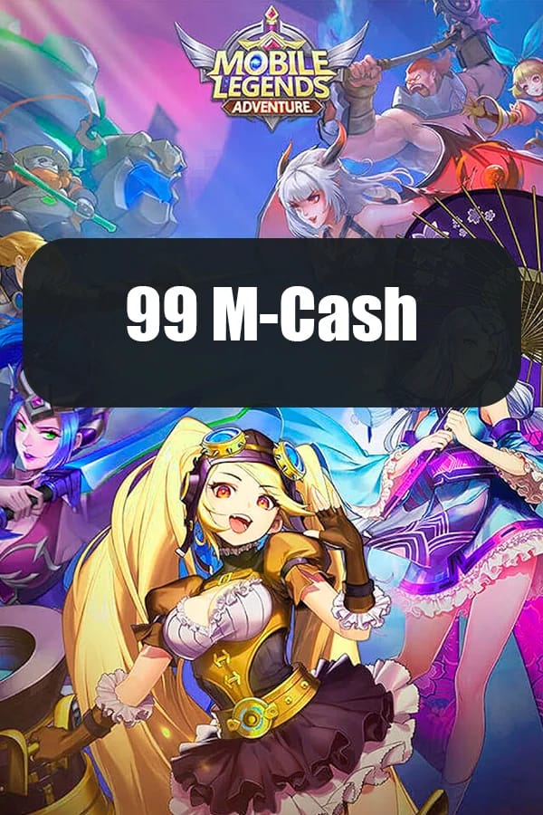 Mobile Legends: Adventure M-Cash profile screen with User ID and server shown