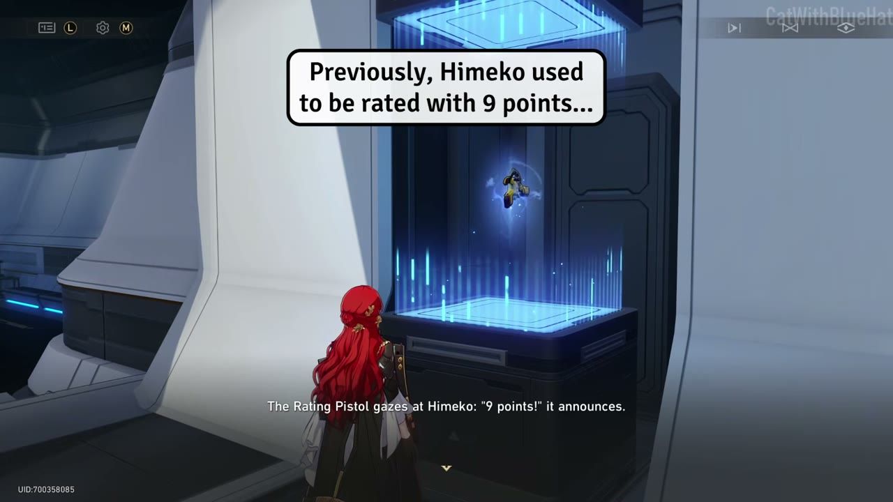 Himeko sebelum Versi 4.4 dinilai 9 mata pada Pistol Penilaian