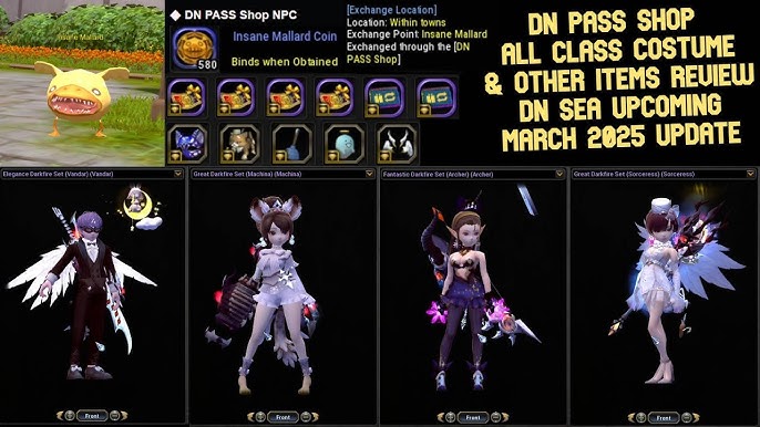 Dragon Nest M Classic का प्रीमियम DN Pass इंटरफ़ेस और शॉप रिवॉर्ड्स