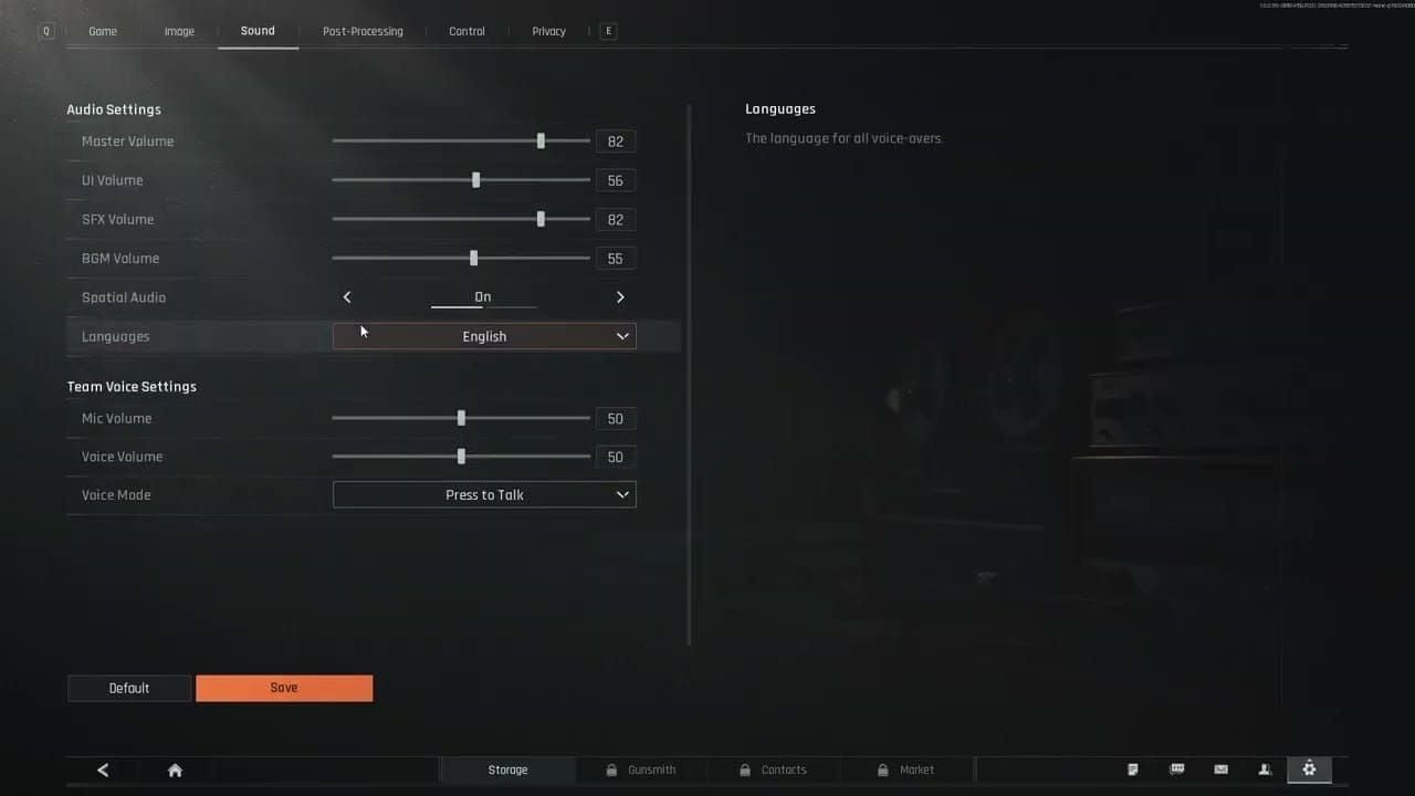Equalizer frequency sliders tuned for hearing footsteps clearly in Arena Breakout