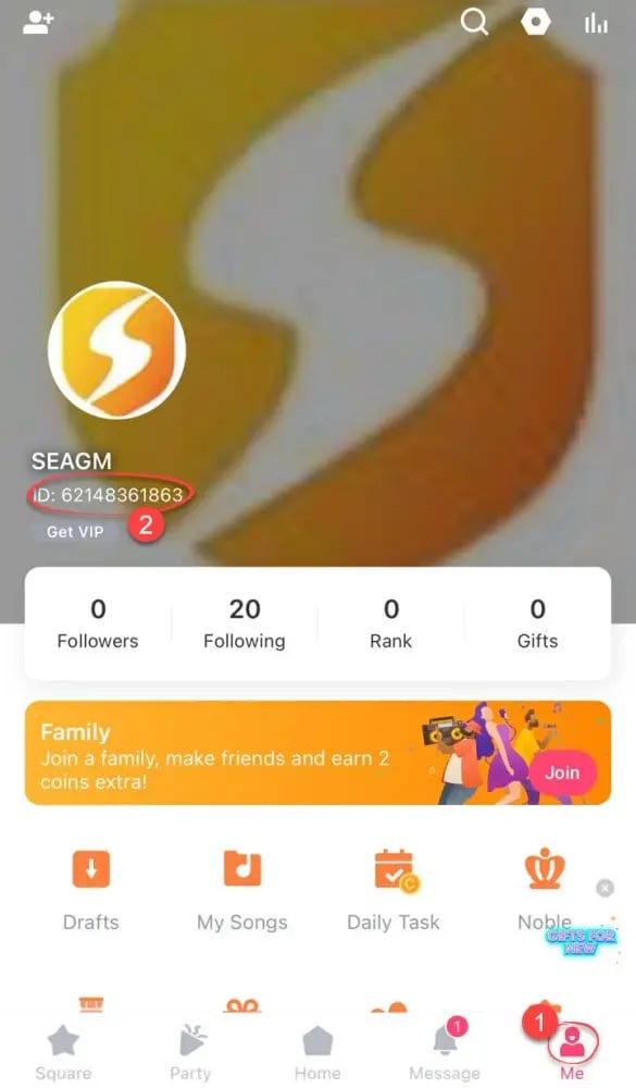 StarMaker 코인 충전 UID 확인 방법