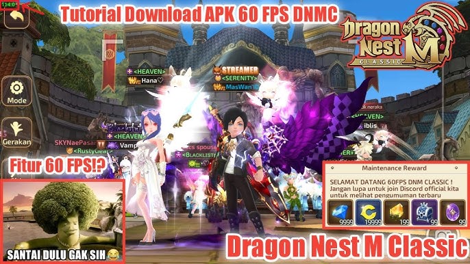 Dragon Nest M läuft mit stabilen 60 FPS auf der PC-Client-Benutzeroberfläche
