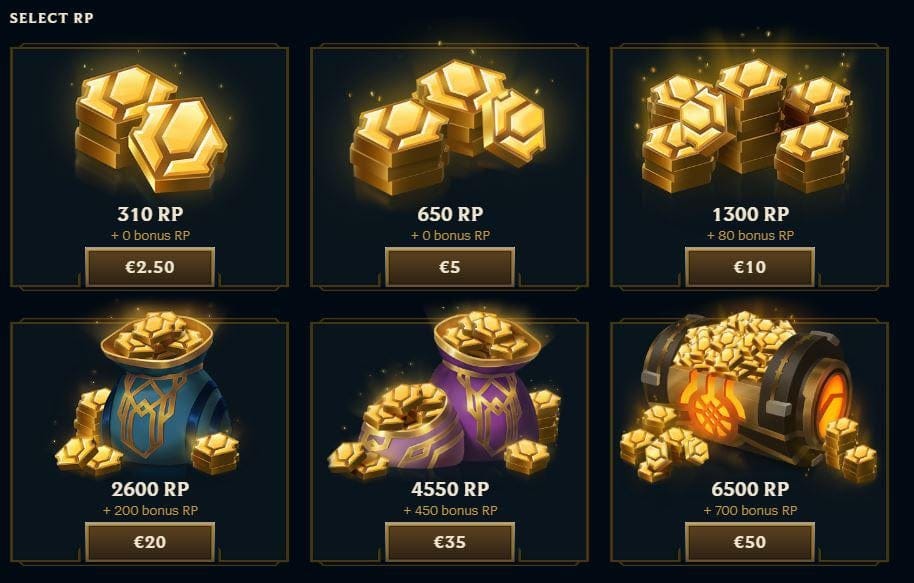 Guide étape par étape pour des paiements sécurisés de recharge de RP League of Legends