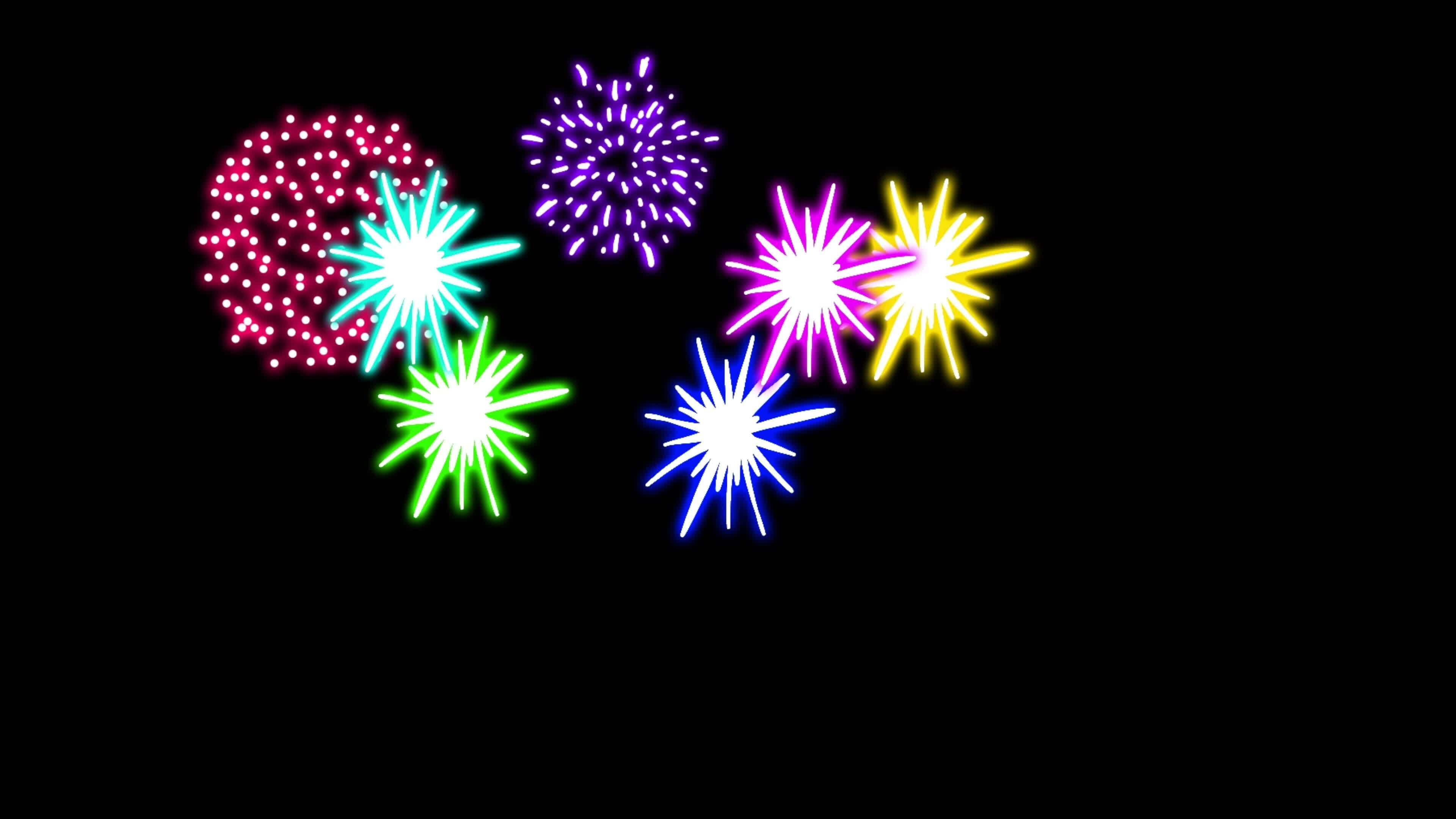 Feu d'artifice animé Kwai