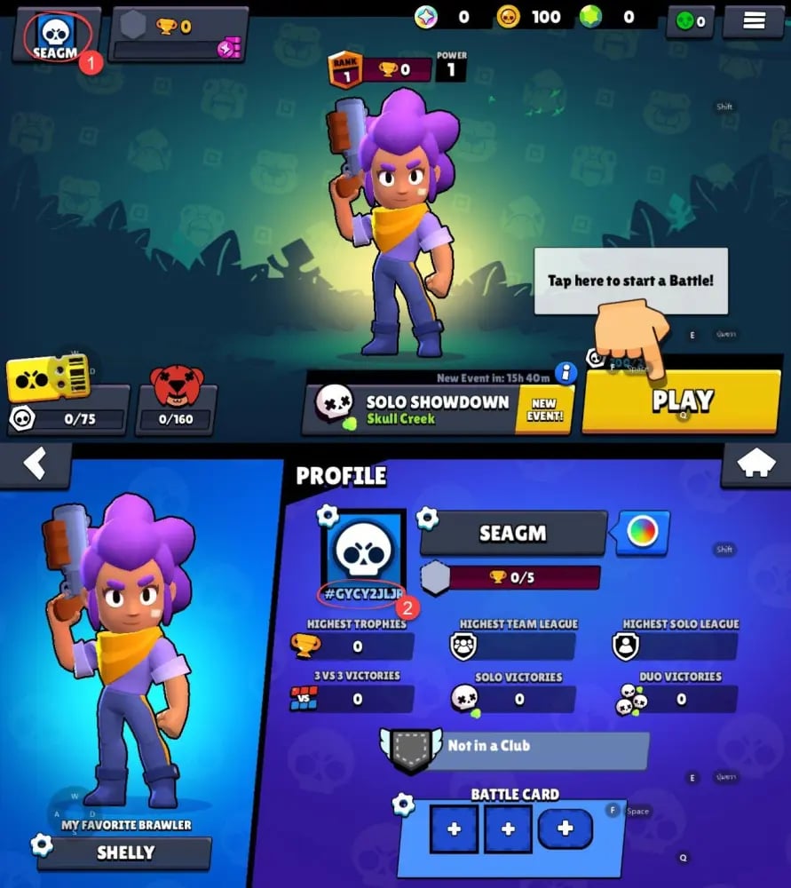 วิธีค้นหา UID สำหรับเจมและ Brawl Pass ใน Brawl Stars