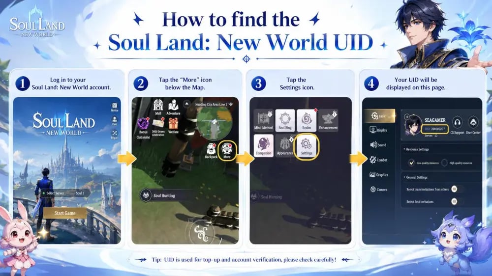How to find your Soul Land: New World CD Key UID