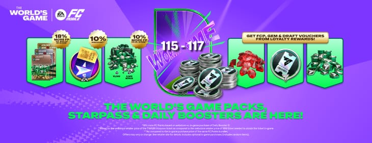 EA Sports FC Mobile in-game screenshot van TOTW pakket met FC Points