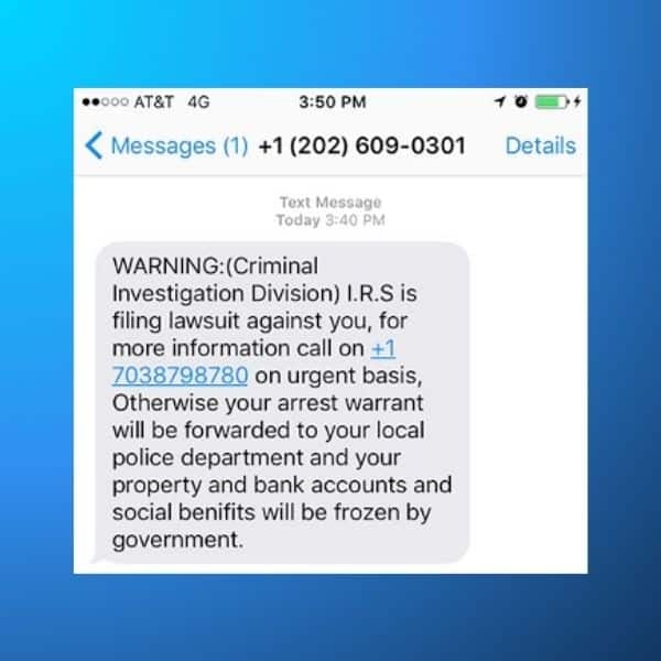 Smartphone exibindo uma notificação suspeita de pontos de recompensa expirando