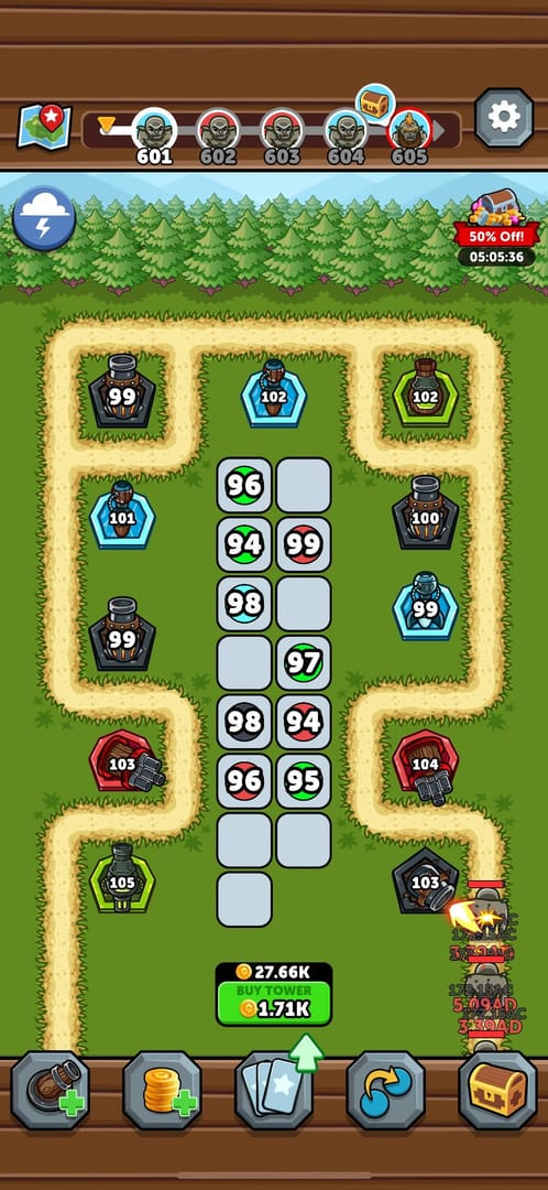 Merge Kingdoms Gold 活动计时器界面显示返利倒计时