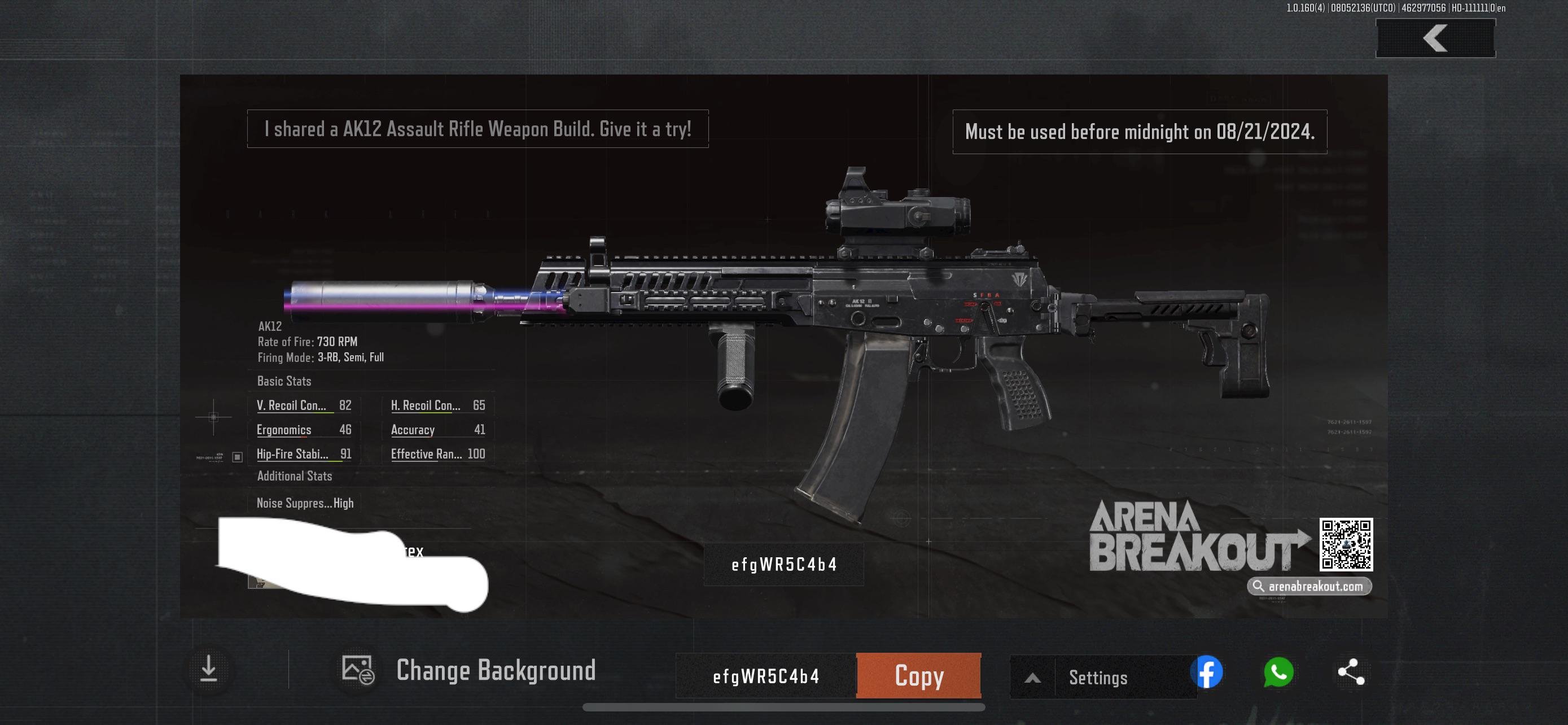 Budget-Build für die AK-12 im Gunsmith-Menü von Arena Breakout Infinite
