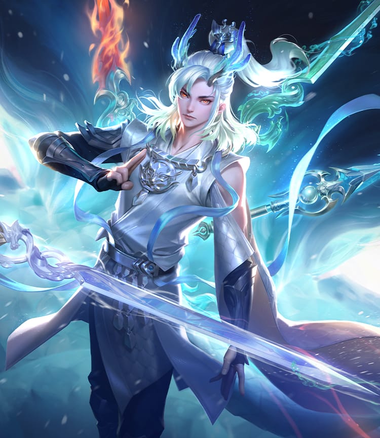 Honor of Kings Loong Charakter-Artwork, das die S-Tier Farm-Lane-Meta repräsentiert.