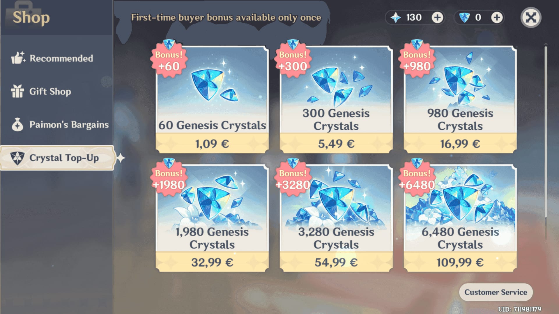 Srovnání platebních metod pro Genshin Impact včetně App Store, Google Play a oficiálních dobíjecích cest
