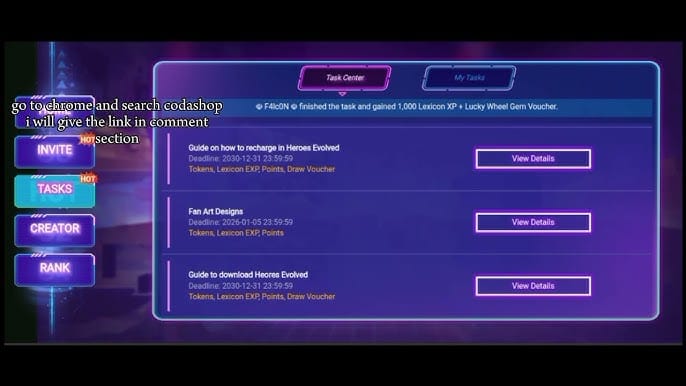 Heroes Evolved Tokens support ticket submission guide