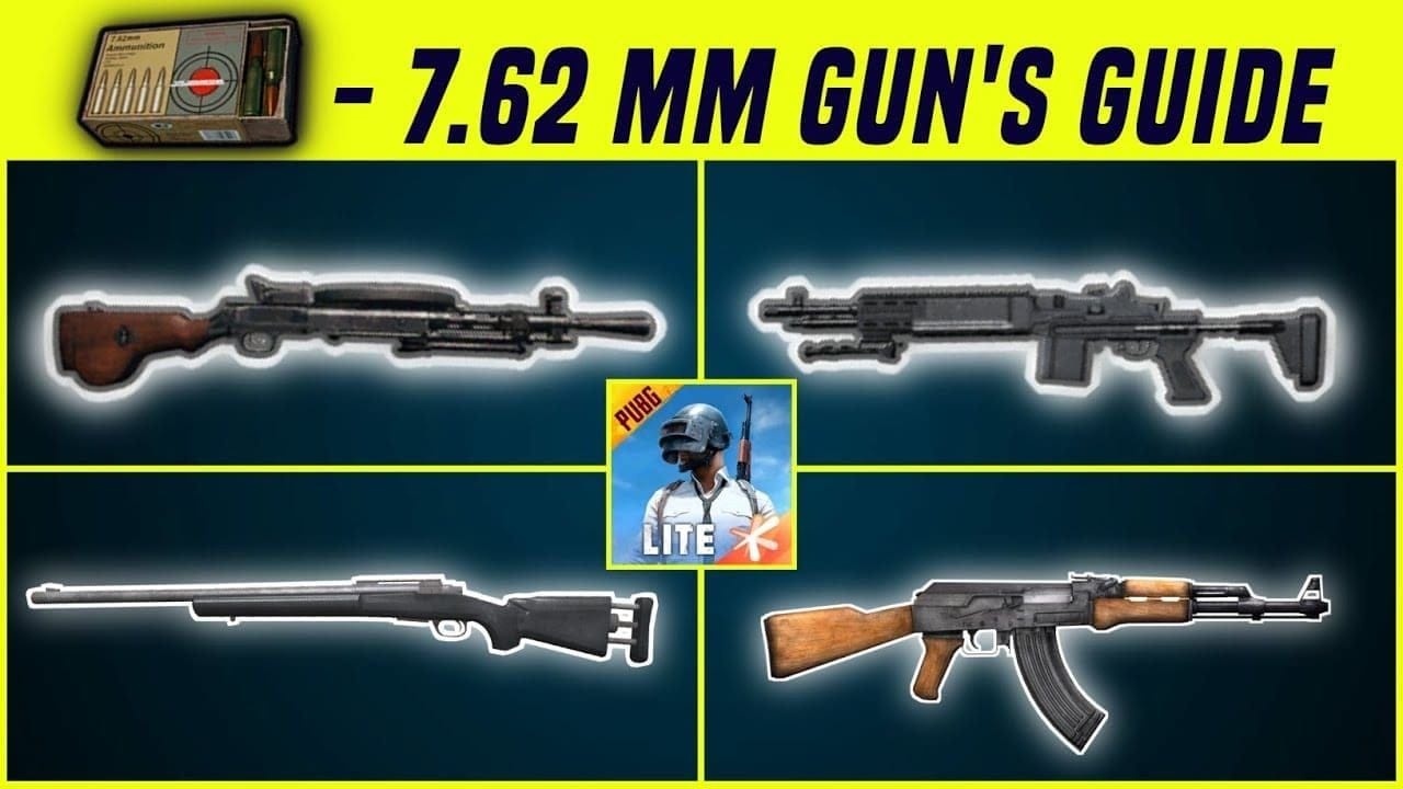 Srovnávací tabulka vyvážení zbraní PUBG Mobile UC pro verzi 4.4
