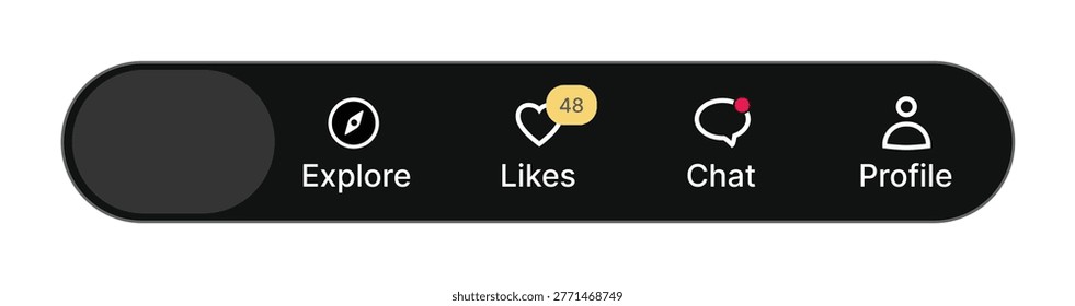 Likee Android profile icon on bottom navigation bar
