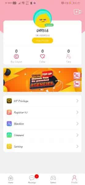 Kessmet Chat UID 확인 방법