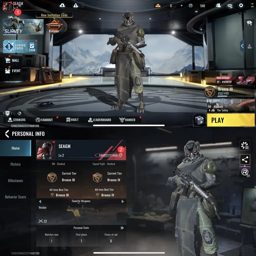 Cara mencari UID Blood Strike Gold & Pas anda