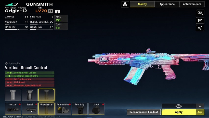 Origin-12 recommended loadout