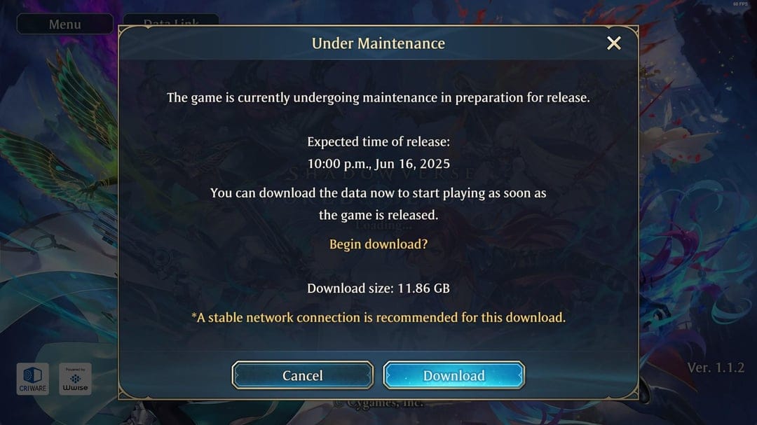 Guide diagram illustrating region change risks for Shadowverse Worlds Beyond top-ups