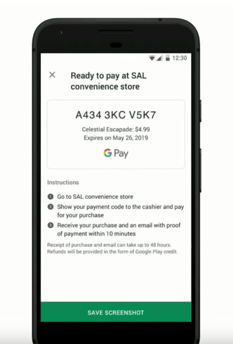Google Play pending deferred transaction status window
