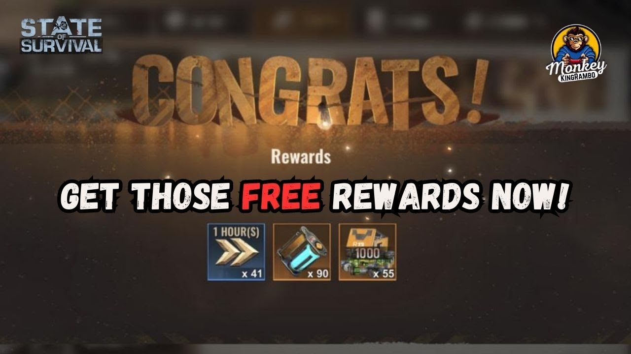 State of Survival in-game mailbox containing claimed redemption rewards
