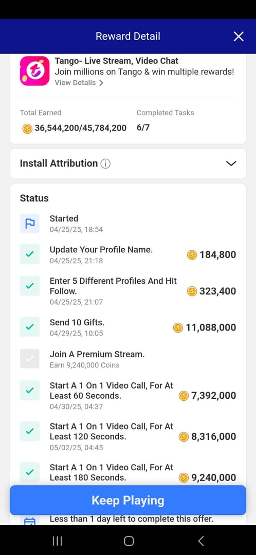 Guide for Tango Live Coins support ticket submission