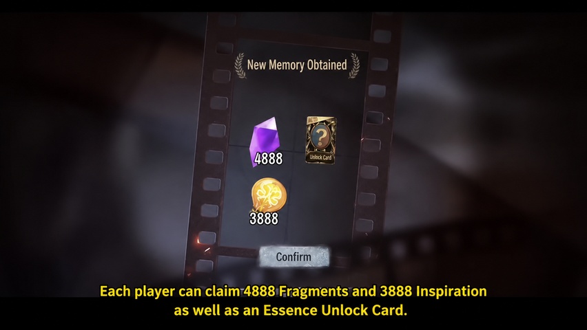 Event page showing 4,888 Fragments and 3,888 Inspirations reward