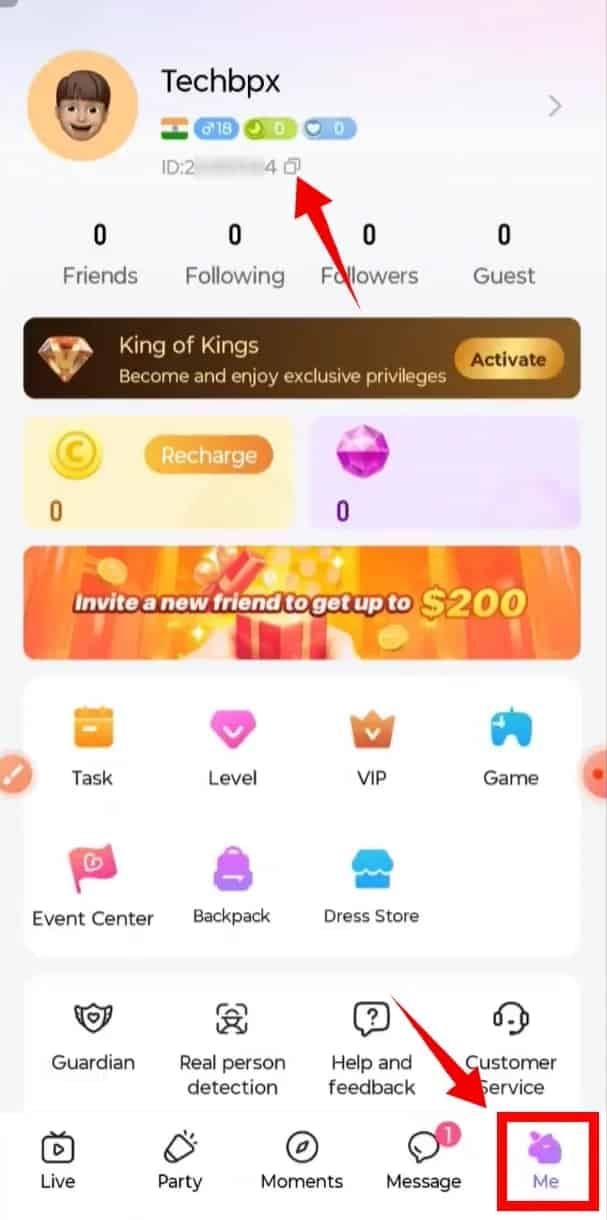 Como encontrar seu ID do Crush Live