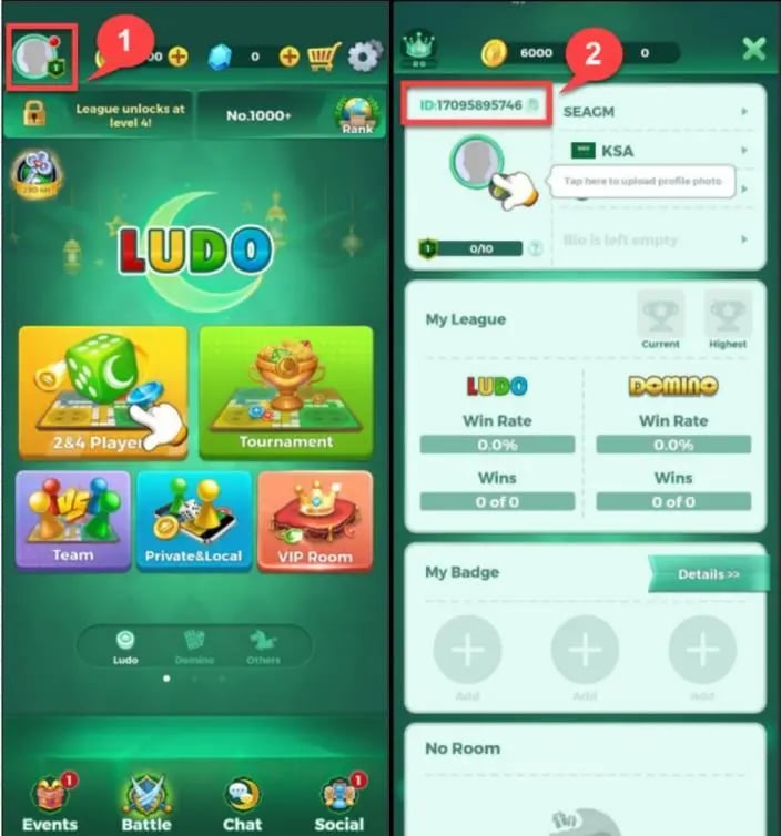 Cómo encontrar tu UID de Oro de Yalla Ludo