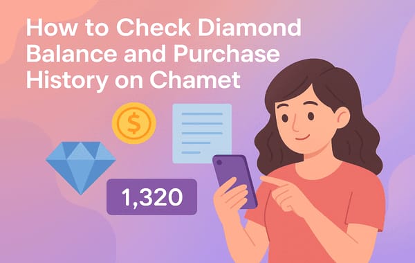 Chamet Diamonds वॉलेट ट्रांजैक्शन लॉग स्क्रीनशॉट