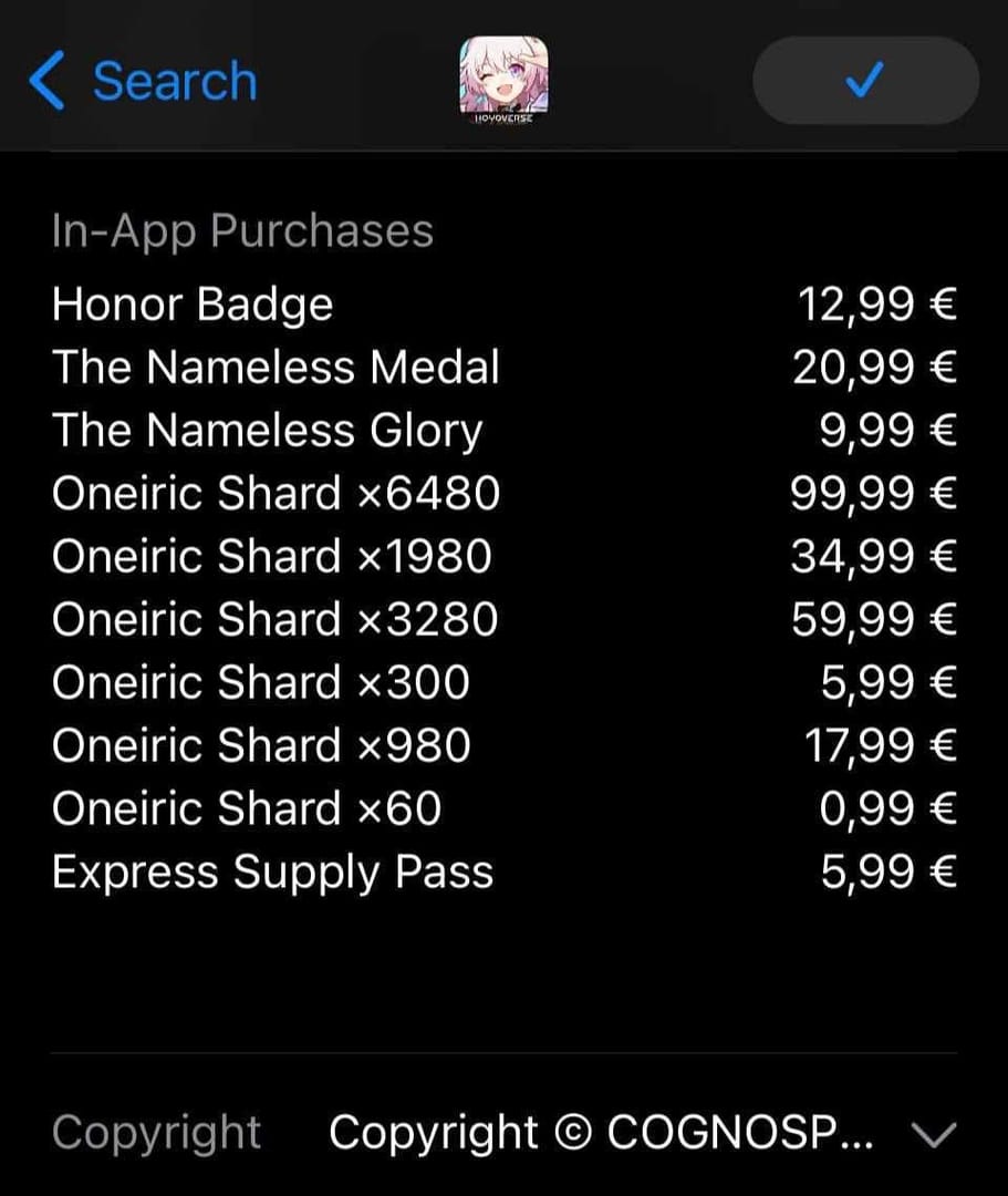 Offizielles HoYoverse-Aufladezentrum-Interface für sichere Oneiric Shard-Käufe