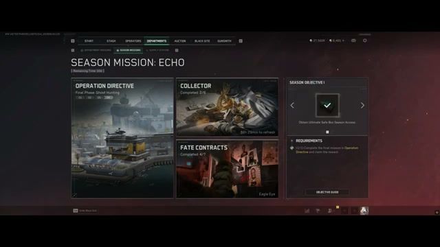 Delta Force season mission Echo rewards