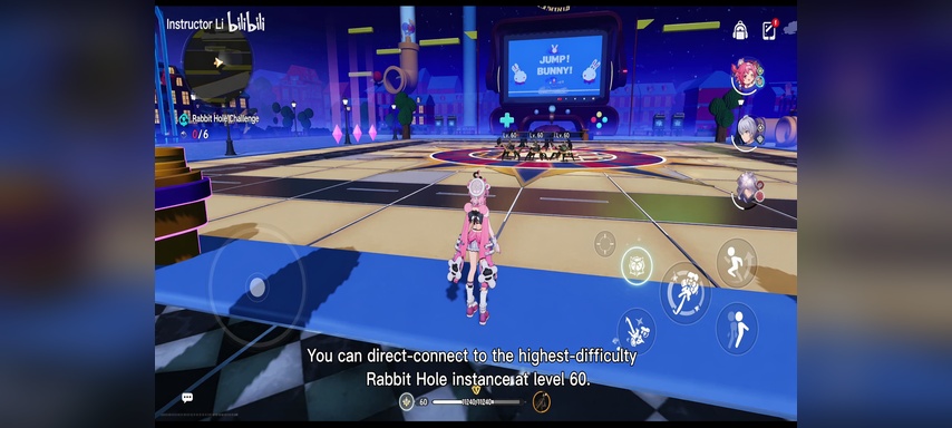 Level 60 enemy display