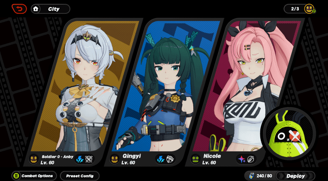 Nicole grouping enemies alongside Qingyi in Zenless Zone Zero