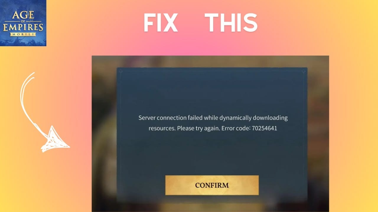Vergleich von Fehlermeldungen bei Geschenkcodes in Age of Empires Mobile