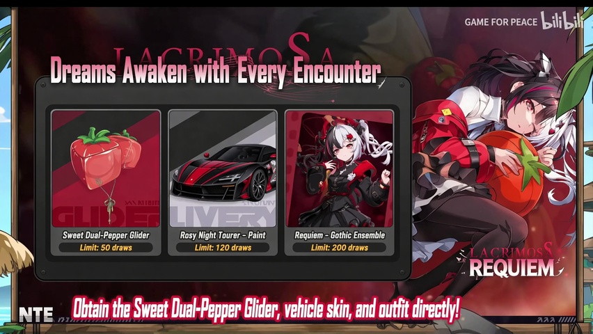 Banner cosmetics overview for Lacrimosa