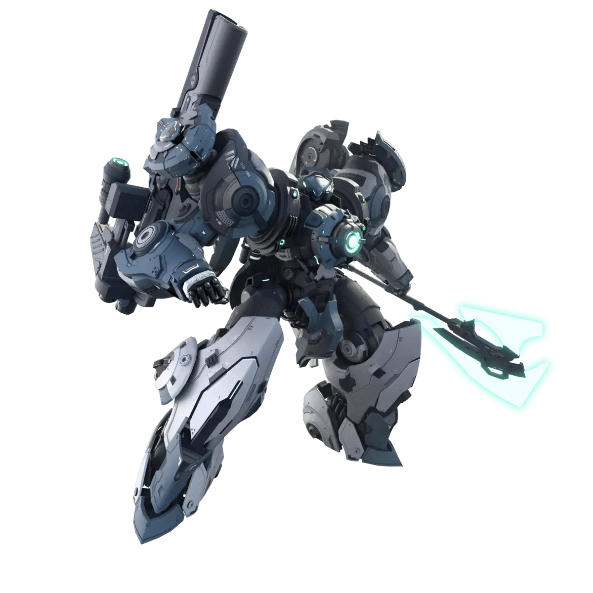 Welkin heavy brawler engaging enemy mechs in Mecha Break