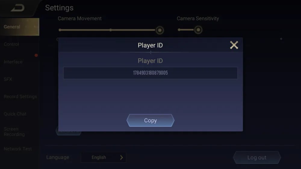 how to aov player id